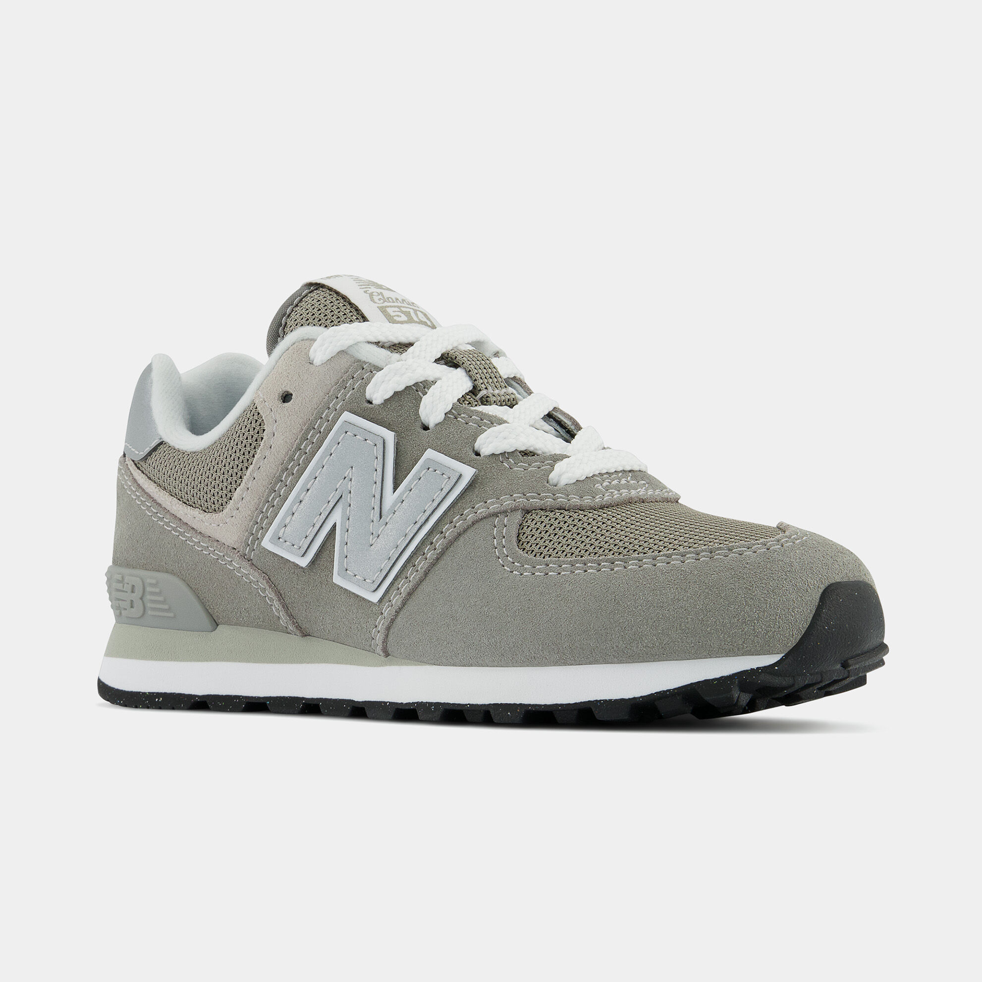 New balance niña gris clearance