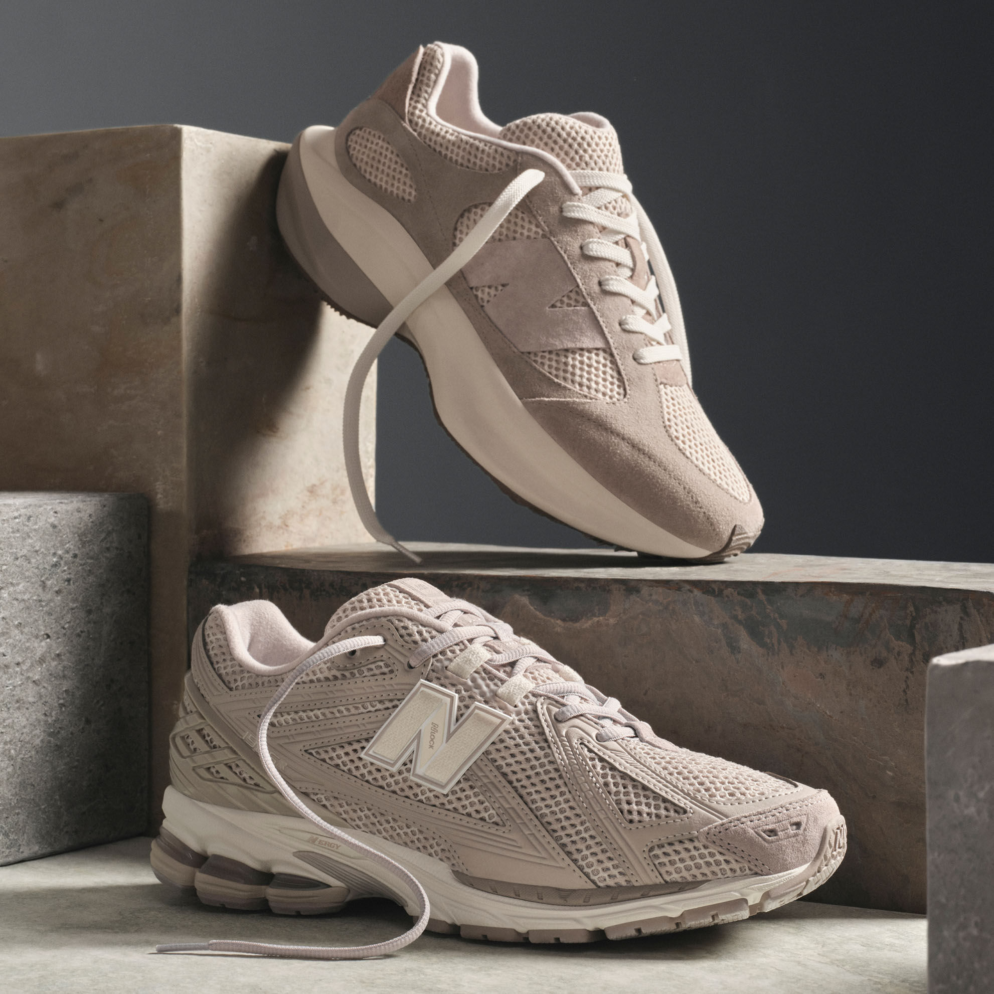 Grey new balance trend store