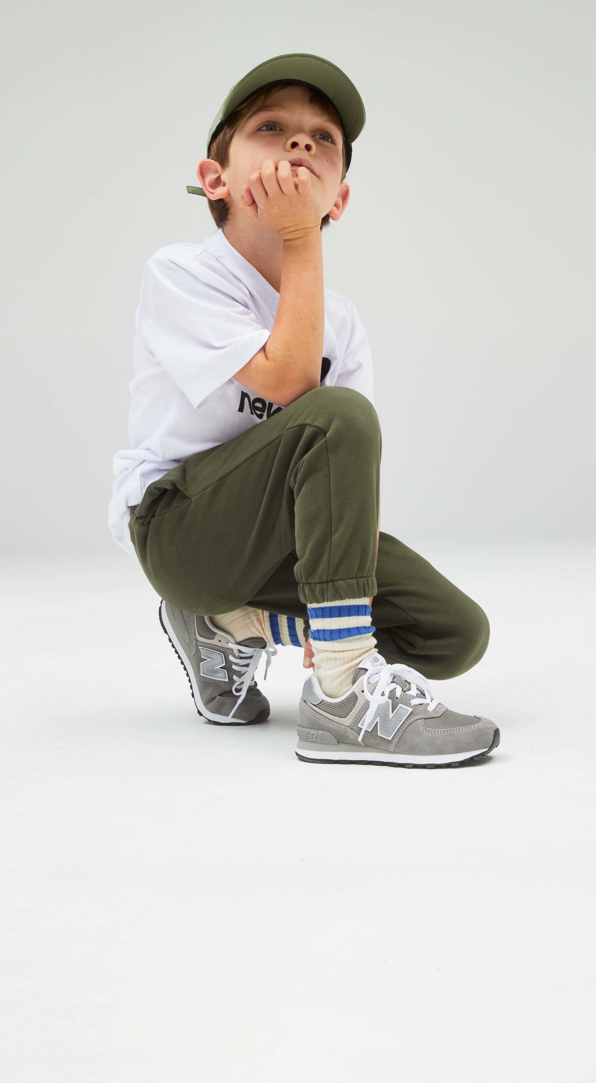 New balance niños cordones store